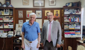 RA Ambassador to Greece Tigran Mkrtchyan had a meeting with the former President of the Republic of Greece Prokopis Pavlopoulos