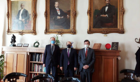 The meeting of the Armenian ambassador to Greece with the rector of the National University of Athens