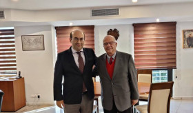 Ambassador Tigran Mkrtchyan met with the first Ambassador of Greece to Armenia Leonidas Chrysanthopoulos