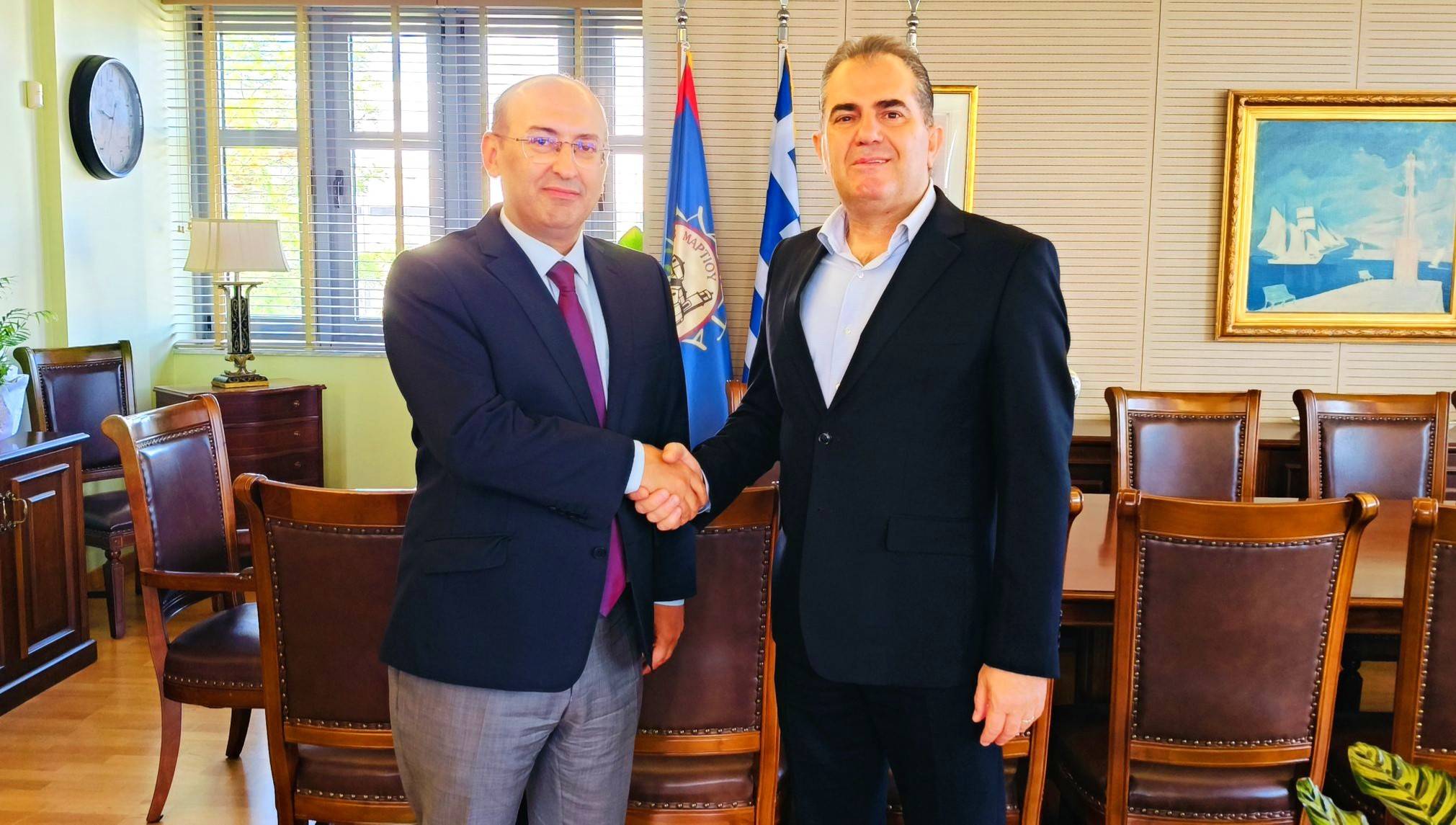 Ambassador Tigran Mkrtchyan's Meeting with Mayor of Kalamata Athanasios Vasilopoulos