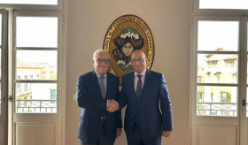 Ambassador Tigran Mkrtchyan’s Visit to the European Public Law Organization (EPLO)