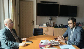 Ambassador Tigran Mkrtchyan’s Meeting with Greece’s Deputy Prime Minister Pavlos Marinakis
