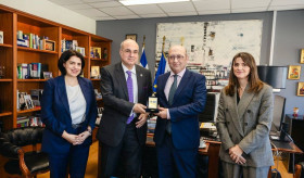 Դեսպան Տիգրան Մկրտչյանը հանդիպել է Հունաստանի արդարադատության նախարարության գլխավոր քարտուղարի հետ