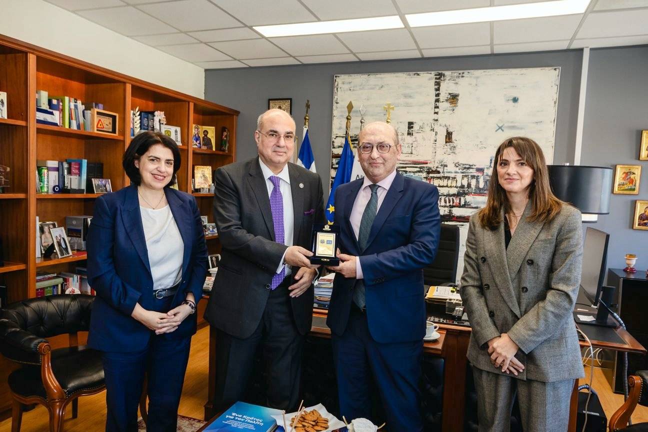 Դեսպան Տիգրան Մկրտչյանը հանդիպել է Հունաստանի արդարադատության նախարարության գլխավոր քարտուղարի հետ