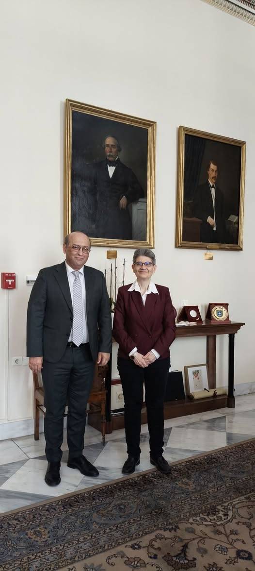 Ambassador Tigran Mkrtchyan Discusses Expanding Educational and Academic Cooperation with the University of Athens