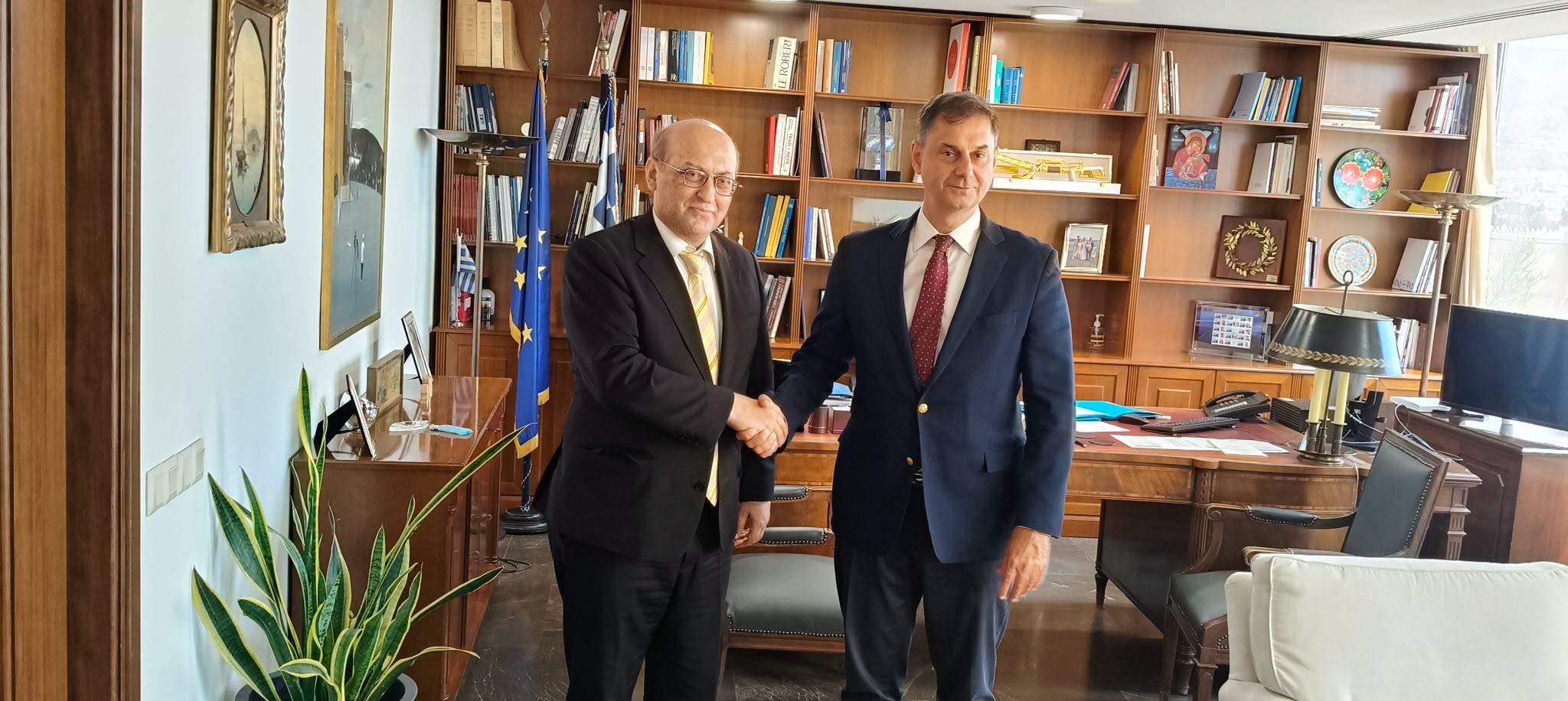Ambassador Tigran Mkrtchyan Discusses Opportunities to Expand Armenia-Greece Economic Cooperation