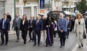 Հայոց ցեղասպանության 110-րդ տարելիցի կենտրոնական միջոցառումը և հարգանքի տուրք Անհայտ զինվորի հուշարձանին Աթենքում