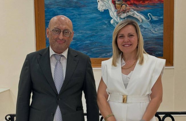 Ambassador Tigran Mkrtchyan Meets with Deputy Governor of Crete, Georgia Milaki