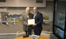 Դեսպան Տիգրան Մկրտչյանի հանդիպումը Եվրախորհրդարանի նախկին պատգամավոր Սպիրիդոն Կոլոկոտրոնիսի հետ