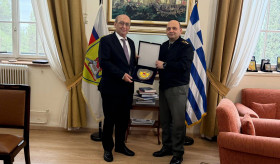 Ambassador Tigran Mkrtchyan Meets with the Director of the Hellenic Supreme Joint War College