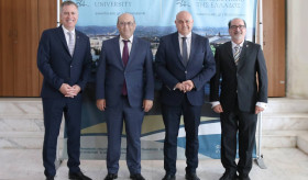 Ambassador Tigran Mkrtchyan Meets with the Rector of the International Hellenic University